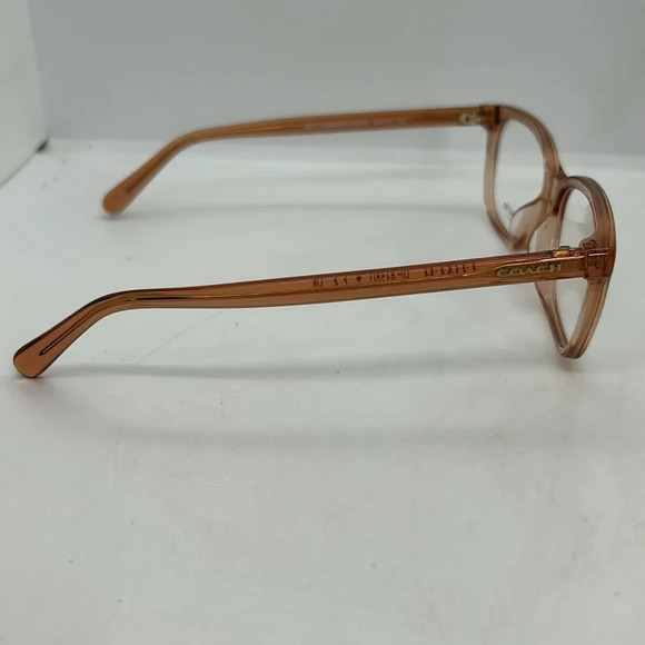 Coach HC6139U Eyeglasses Frames Case RXable 5822 Translucent Saddle NWT - Picture 6 of 8